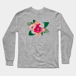 Floral Cascade Long Sleeve T-Shirt